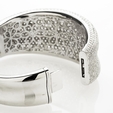 24.19ct Diamond 18k White Gold Bangle Bracelet