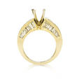 2.96ct Diamond 14k Yellow Gold Engagement Ring Setting