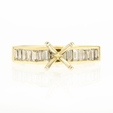 .58ct Diamond 14k Yellow Gold Engagement Ring Setting