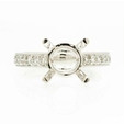 .67ct Diamond Antique Style Platinum Engagement Ring Setting
