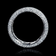 3.41ct Diamond 18k White Gold Eternity Wedding Band Ring