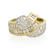 Diamond 14k Two Tone Gold Ring