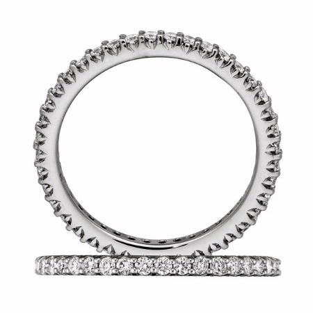 .60ct Ritani Bella Vita Collection Diamond 18k White Gold Eternity Wedding Band Ring