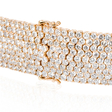 25.31ct Diamond 18k Rose Gold Bracelet
