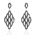 2.19ct Diamond 18k White Gold Dangle Earrings
