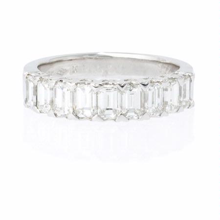 1.77ct Diamond 18k White Gold Wedding Band Ring