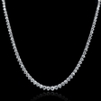 19.12ct Diamond Platinum tennis Necklace