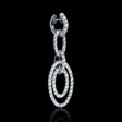 6.23ct Diamond 18k White Gold Dangle Earrings