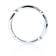 .32ct Simon G Diamond Antique Style 18k White Gold Wedding Band Ring