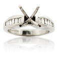 .44ct Diamond Platinum Engagement Ring Setting