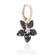 1.45ct Diamond 18k Rose Gold and Black Rhodium Dangle Earrings