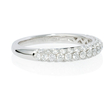 .91ct Diamond 18k White Gold Wedding Band Ring