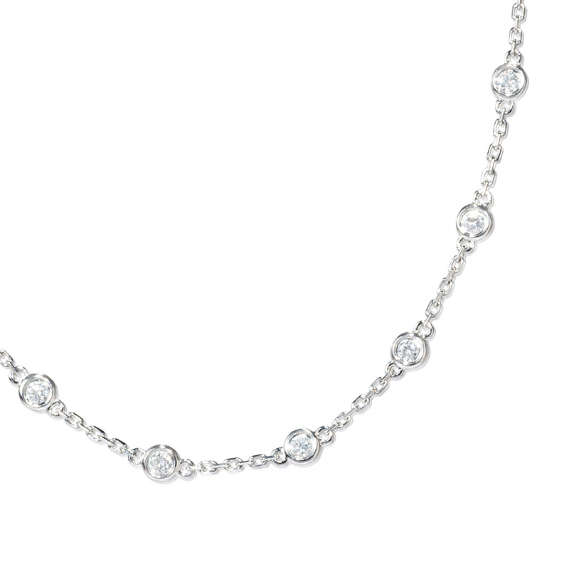 Diamonds by the Yard 18k White Gold Necklace (#4392)