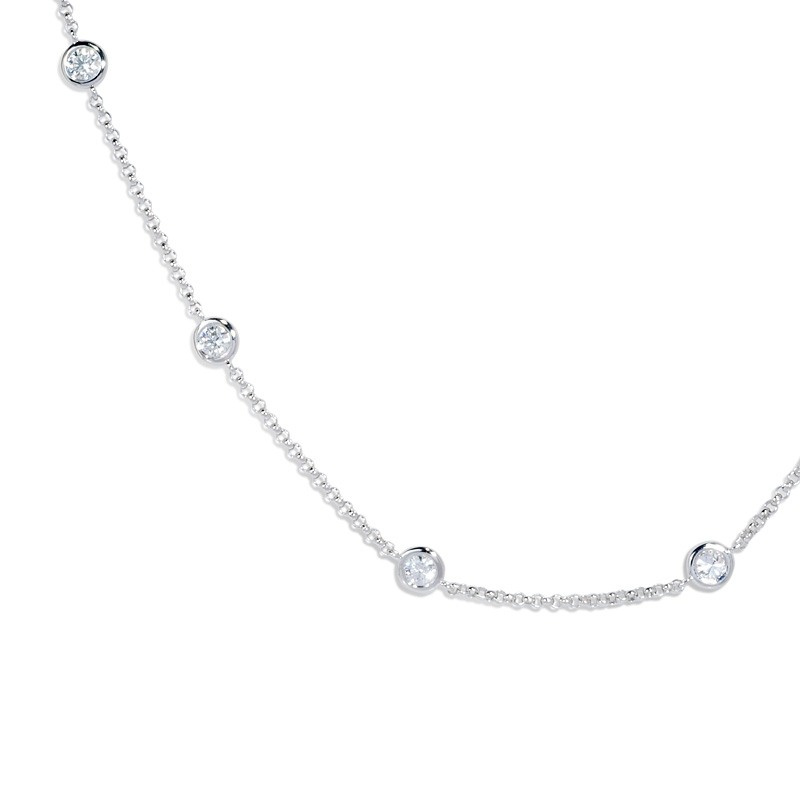 Diamonds by the Yard 18k White Gold Necklace (#4474)