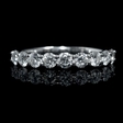 1.00ct Diamond 18k White Gold Round Brilliant Cut Common Prong Wedding Band Ring