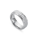 Men's 18k White Gold Wedding Band Ring