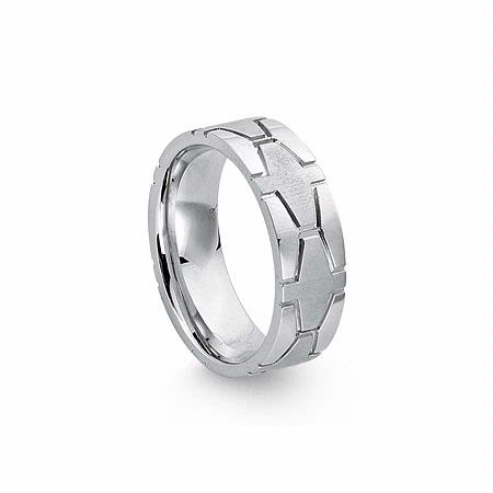 Men's Platinum Wedding Band Ring