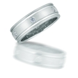 .33ct Men's Diamond 14k White Gold Wedding Band Ring