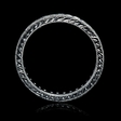 .58ct Diamond Antique Style 18k White Gold Eternity Ring