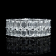 9.10ct Diamond 18k White Gold Eternity Wedding Band Ring