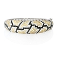 6.59ct Diamond 18k White Gold Bangle Bracelet