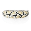 Diamond 18k White Gold Bangle Bracelet