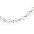 9.16ct Diamond and Pearl 18k White Gold Opera Necklace