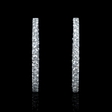 5.00ct Diamond 18k White Gold Hoop Earrings