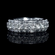 4.43ct Diamond 18k White Gold Eternity Wedding Band Ring