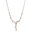 4.75ct Diamond 18k Rose Gold Floral Drop Necklace