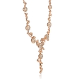 4.75ct Diamond 18k Rose Gold Floral Drop Necklace