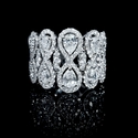 Diamond 18k White Gold Flexible Ring