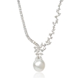 4.63ct Diamond and South Sea Pearl 18k White Gold Necklace