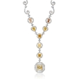 4.53ct Diamond 18k White Gold Drop Necklace