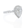 .41ct Diamond 18k White Gold Halo Engagement Ring Setting