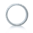 Men's Diamond Antique 14k White Gold Eternity Wedding Band Ring
