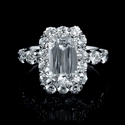 Christopher Designs Diamond 18k White Gold Engagement Ring