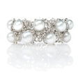 11.46ct Diamond and South Sea Pearl 18k White Gold Bracelet
