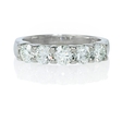 1.26ct Diamond Platinum Five Stone Wedding Band Ring