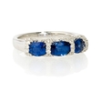 .31ct Diamond and Blue Sapphire 18k White Gold Ring