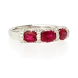 .33ct Diamond and Ruby 18k White Gold Ring