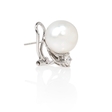 .96ct Diamond and South Sea Pearl 18k White Gold Earrings
