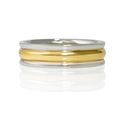 Men's 18k Two Tone Gold Wedding Band Ring