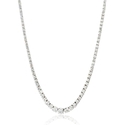 Diamond 14k White Gold Graduated Tennis Necklace