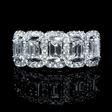 1.49ct Diamond 18k White Gold Wedding Band Ring