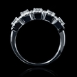 1.49ct Diamond 18k White Gold Wedding Band Ring