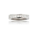 Diamond 14k White Gold Eternity Wedding Band Ring