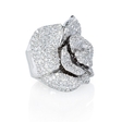 4.71ct Diamond 18k White Gold Floral Ring