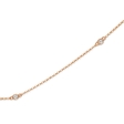 .13ct Diamond Chain 14k Rose Gold Necklace