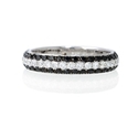 Diamond 18k White Gold Eternity Wedding Band Ring